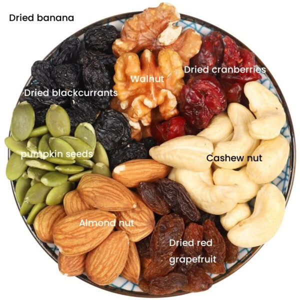 500g Daily Nuts Healthy Snacks Mix Nuts and Fruits of Almond Cashew Pumpkin Seeds Dried Cranberry Box Packaged Hard Texture - Image 2