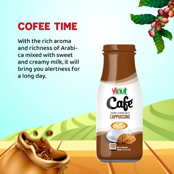 Cappuccino Coffee Drink (Arabica Coffee Bean) 280ml Hot Selling Free Sample Private Label Wholesale Suppliers (OEM ODM) - Image 2