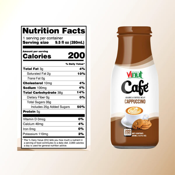 Cappuccino Coffee Drink (Arabica Coffee Bean) 280ml Hot Selling Free Sample Private Label Wholesale Suppliers (OEM ODM) - Image 3