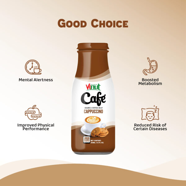 Cappuccino Coffee Drink (Arabica Coffee Bean) 280ml Hot Selling Free Sample Private Label Wholesale Suppliers (OEM ODM) - Image 4