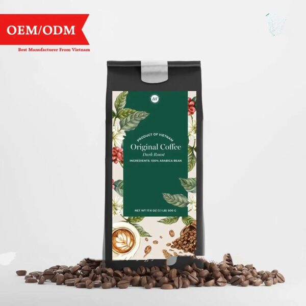 Premium OEM 100% Arabica/Robusta Roasted Coffee Beans High Quality Private Label Vietnamese Whole Bean Coffee Bags Roastery - Image 5