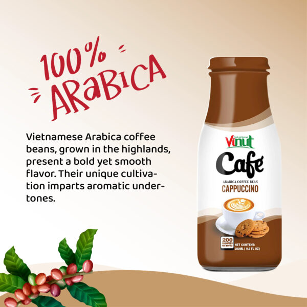 Cappuccino Coffee Drink (Arabica Coffee Bean) 280ml Hot Selling Free Sample Private Label Wholesale Suppliers (OEM ODM) - Image 5