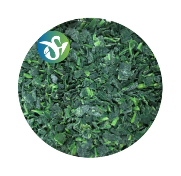 IQF Frozen Spinach Chopped Cuts 10x10mm BRC a Frozen Vegetables IQF