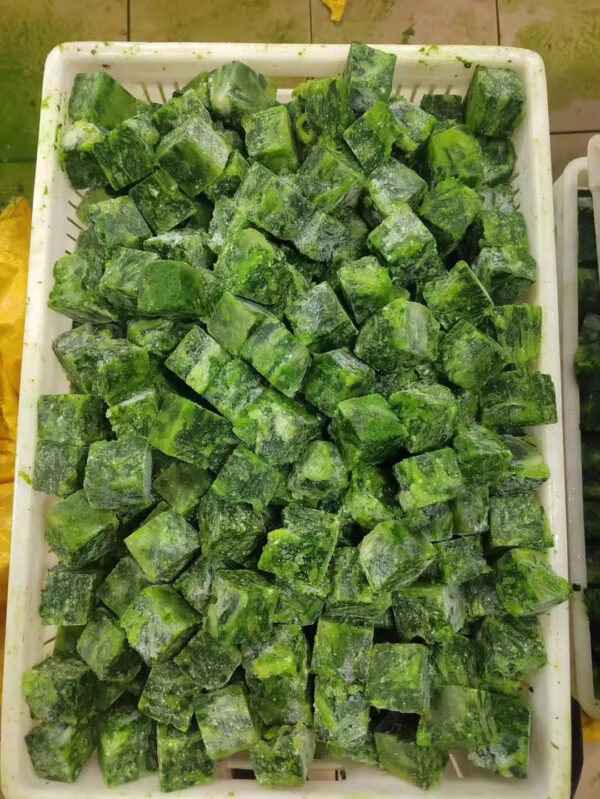 IQF Frozen Vegetable Spinach in Portions Cube Ball or Chopped - Image 2
