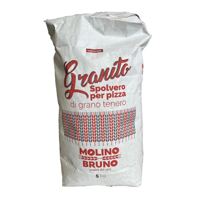 Italian flour " Granito Spolvero Pizza" 5 kg size type 0 soft wheat flour ideal make it easier to spread the pizza making - Image 3