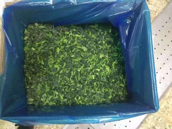 IQF Frozen Spinach Chopped Cuts 10x10mm BRC a Frozen Vegetables IQF - Image 3
