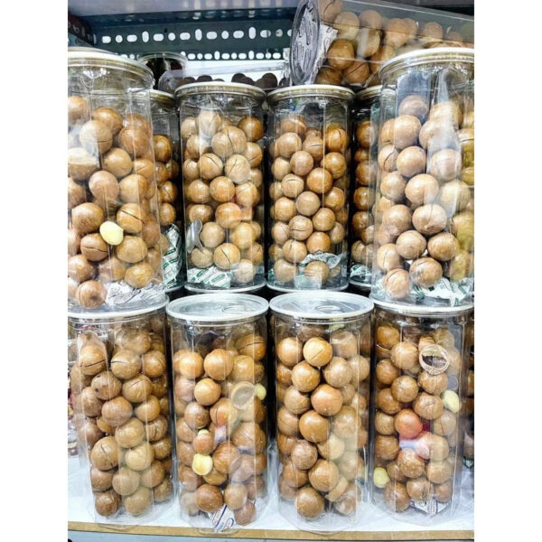 100% Macadamia Nuts Roasted Cracked Dried Size >25mm Healthy Snack in Shell 500g Nutritious Food Packed in Pet Jar From Vietnam - Image 2