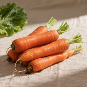Organic Long Fresh Red Carrots (Various Sizes) for Cooking and Juicing